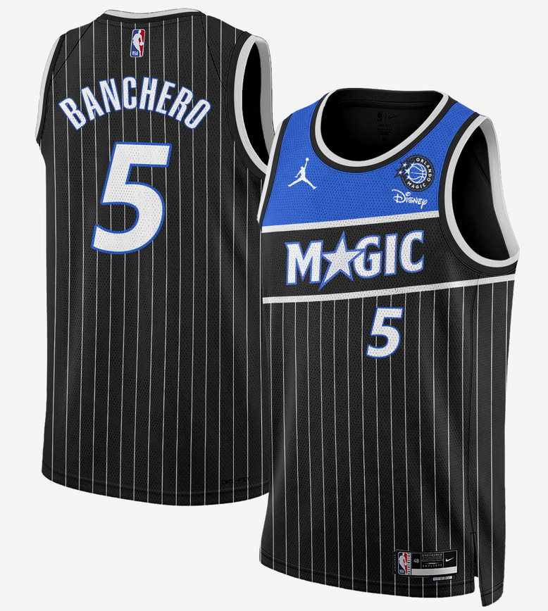 Men Orlando Magic #5 Paolo Banchero black Magic 2025 NBA Jersey->orlando magic->NBA Jersey